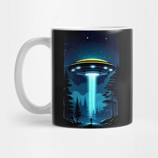 Men and UFO Mug